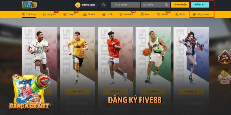 đăng ký Five88